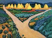 August Macke Vegetable fields oil painting picture wholesale